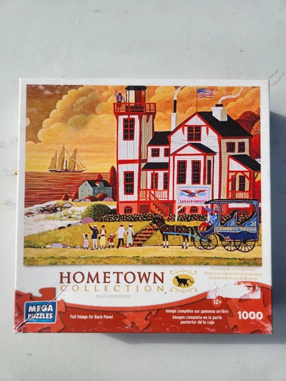 Sunset Visit 1000 Piece Jigsaw Puzzle Hometown Collection Mega Puzzles Artwork